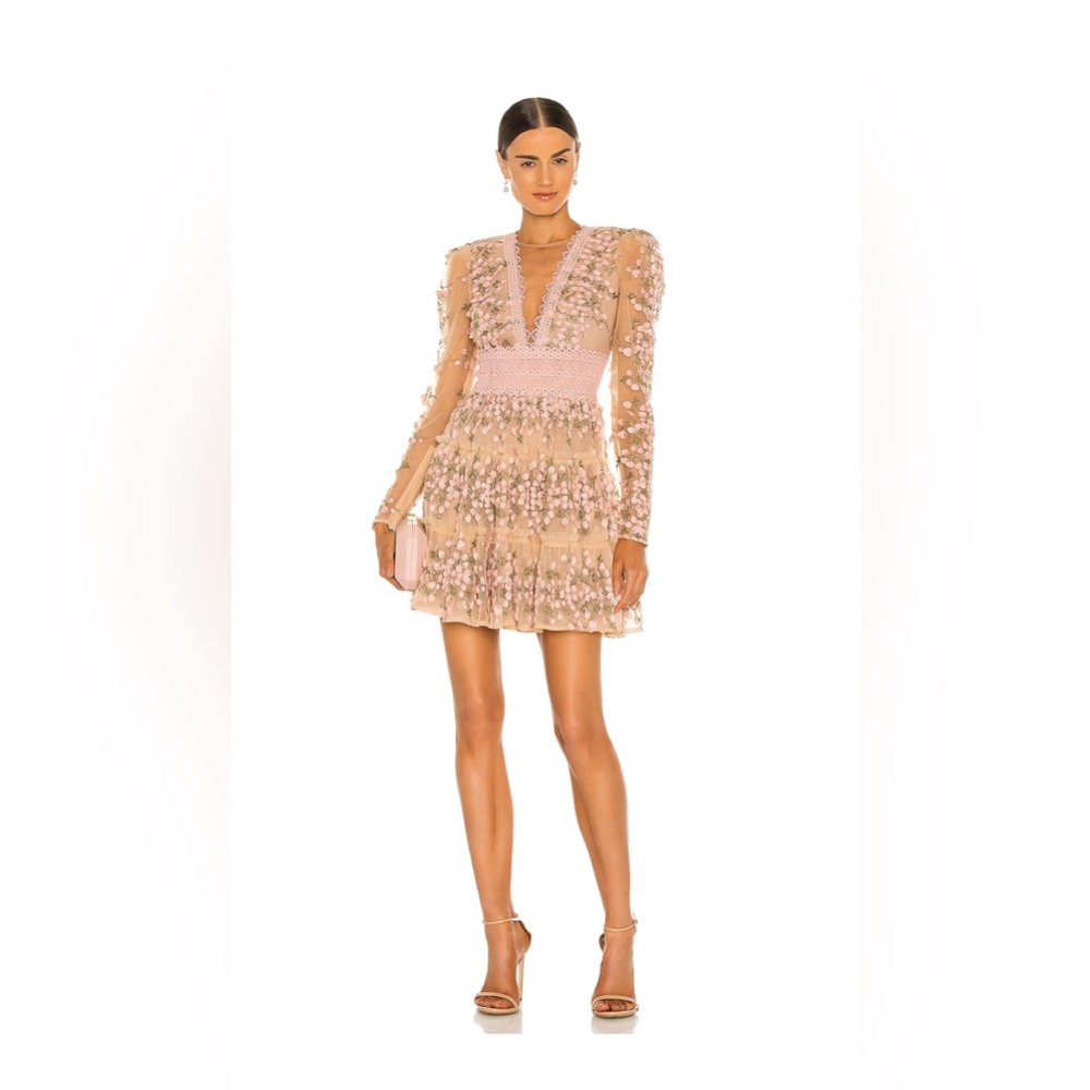 Bronx and Banco - Meghan Mini Dress in Rose